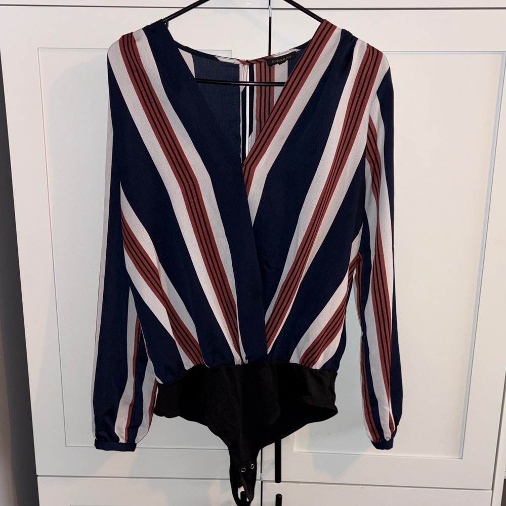 💥2/$33💥 Dynamite Navy Striped Bodysuit